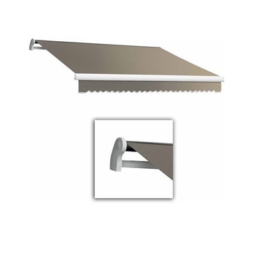Outdoor Aluminium Alloy Folding Arm Retractable Awning dengan layar berlapis PU yang tahan lama