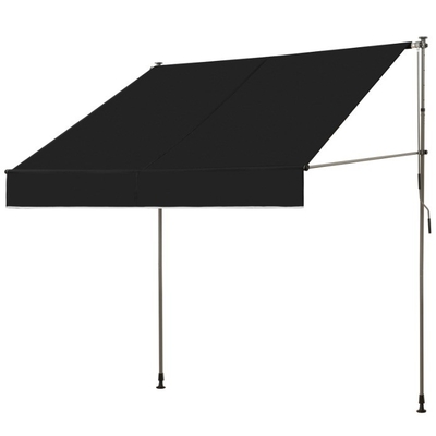 Manual Operasi Balkon Clamp Awning 300cm lebar dengan tangan engsel dan tinggi diatur