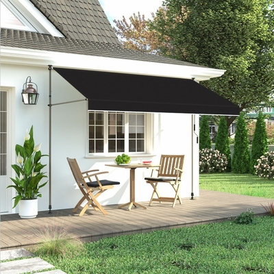 Manual Operasi Balkon Clamp Awning 300cm lebar dengan tangan engsel dan tinggi diatur