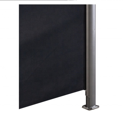 Beige Side Marquis Extendable 160/180/200x300 cm untuk Balkon Teras Taman Opaque Side Roller Blind Kaca depan