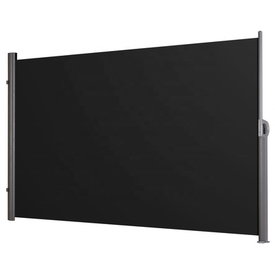 Polyester Material Sail Outdoor Side Shade Pagar Privasi dengan Tirai Sisi yang Dapat Ditarik