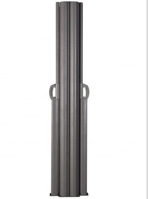 160*600cm Double retractable Vertical Wind Screen Privacy Divider dengan Frame Aluminium