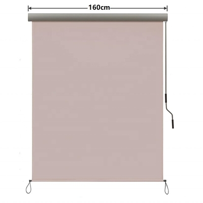 Aluminium Frame Manual Operation Sunscreen Awning untuk Jendela Vertikal dan Roller Blind