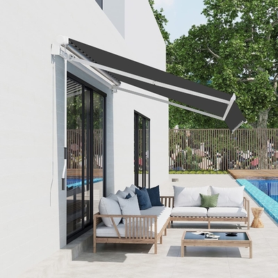 300*200CM Manual Crank Handle Waterproof Awning Sunshade Shelter untuk jendela teras