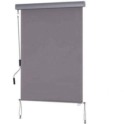 1.6m*2.5m Bahan layar poliester yang bisa ditarik air tahan sinar matahari drop vertical awning