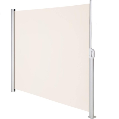 Outdoor Retractable Side Awning 63x118 inci dengan Manual Operasi 100% Polyester