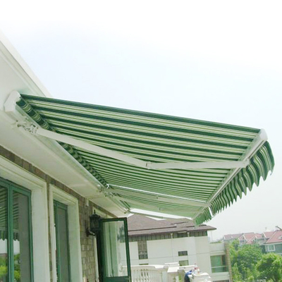 Bahan layar Polyester Awning retractable untuk Patio Balkon UV Water-Resistant Cover