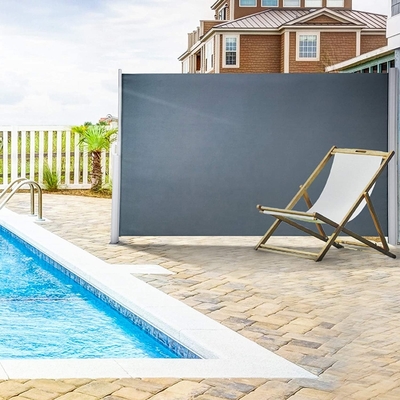 Rumah Aluminium yang dapat ditarik dan Dukungan untuk 160 * 300cm Polyester Fabric Side Sunshade