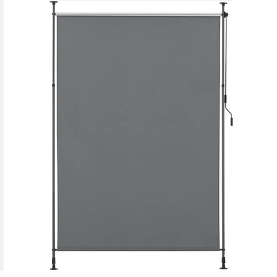 Outdoor 120 x 270 cm Polyester Sail Extendable Opaque Vertical Awning dengan Crank Hand