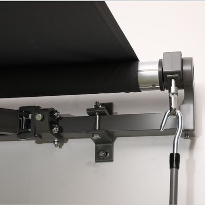 Frame Aluminium Lapisan Serbuk Outdoor Awning Retractable 250*200 cm Awning Matahari Manual
