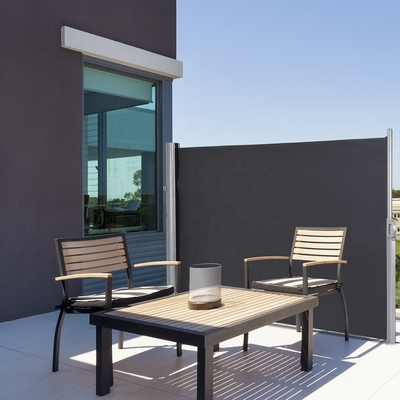 Aluminium yang dapat diperpanjang Patio Side Screen Awning for Garden Privacy Divider 300CM Panjang
