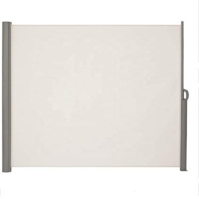 Aluminium Pole Side Awning Retractable Folding Screen untuk Patio/Terrace/Backyard Privasi