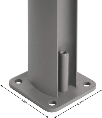Powder Coating Sail Finishing Retractable Side Awning untuk dinding privasi halaman luar