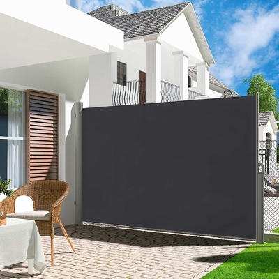 180x300 cm Tirai Awning Sisi yang Dapat Ditarik untuk Patio Taman Teras Sunproof dan Waterproof
