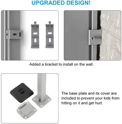 Patio Taman Luar Ruang Privacy Divider dengan Manual Operasi Metode Baja Support Pole