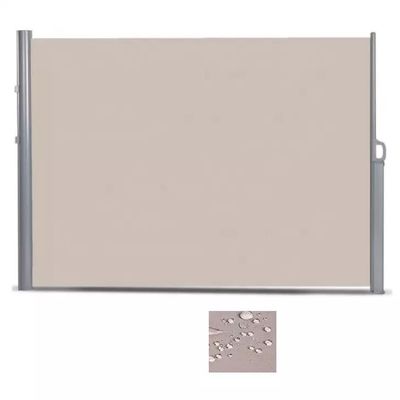 Tinggi 160cm Retraktable Patio Screen Frame Grey 63x118inch Privacy Screen untuk Taman