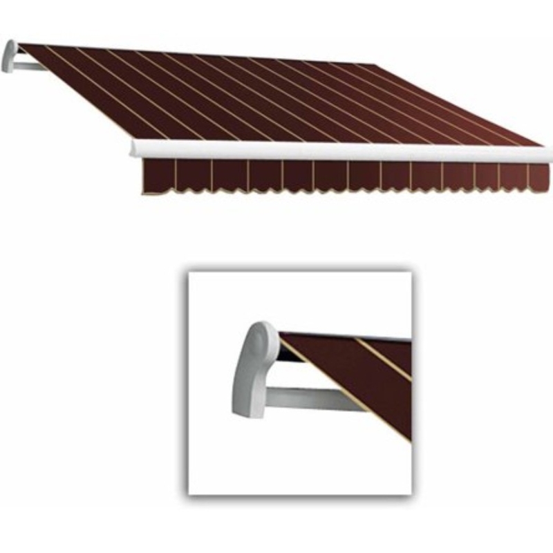 Wall Bracket 3x2m Retractable Manual Awning Window Door Sun Shade Canopy dengan Fittings dan Crank Handle