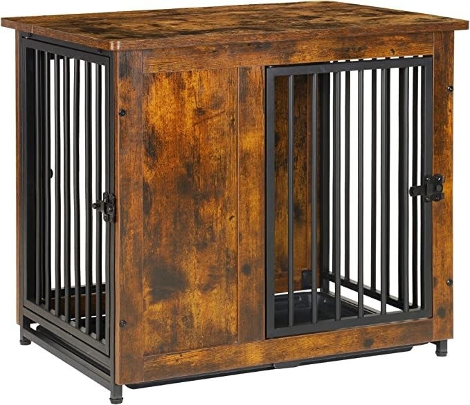 Kandang Anjing Kayu Ramah Lingkungan Pintu Ganda Pilihan Fungsional dan Berkepikiran Lingkungan