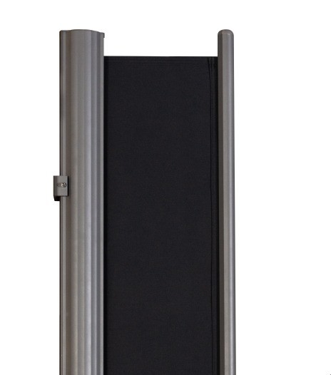 Pintu sisi yang bisa ditarik untuk Patio Luar Ruang Grey Polyester Sail Material Privacy Walls
