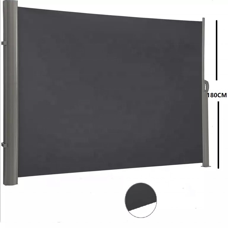 Rumah Aluminium yang dapat ditarik dan Dukungan untuk 160 * 300cm Polyester Fabric Side Sunshade