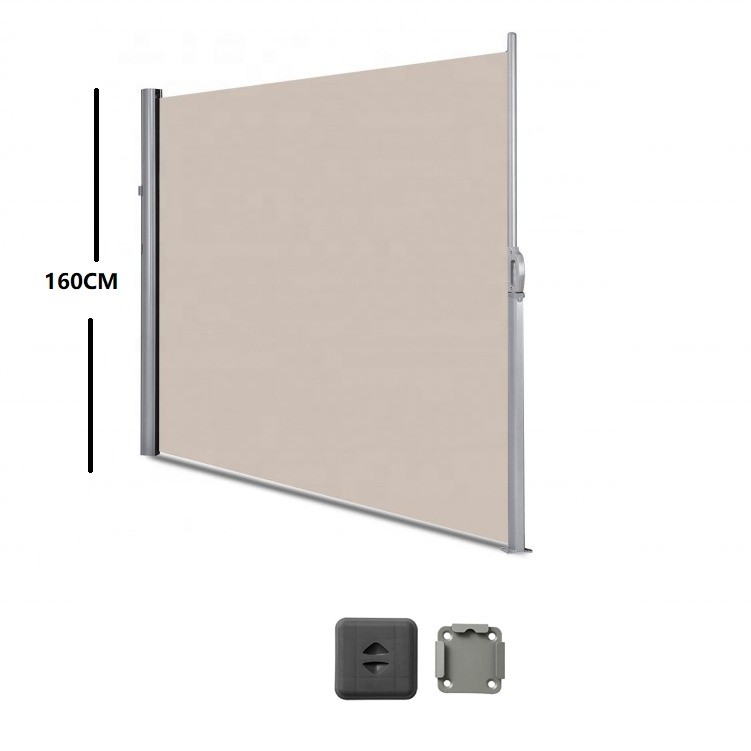 300 x 160 cm Aluminium Frame Side Awning untuk privasi luar ruangan dan perlindungan sinar matahari