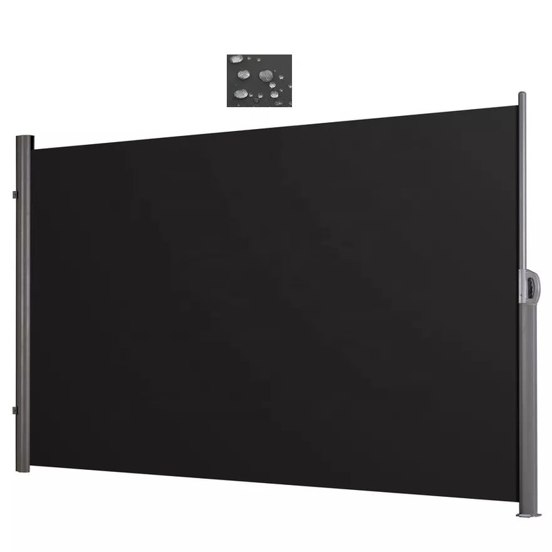 Powder Coating Sail Finishing Retractable Side Awning untuk dinding privasi halaman luar